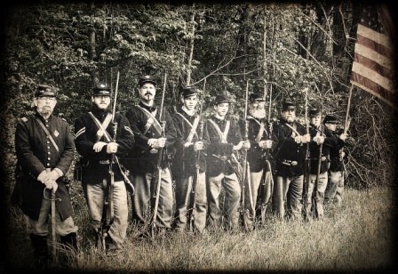 141pvi Reenactors at 150th Chancellorsville